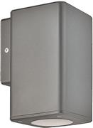 Eurolamp 145-82002 Στεγανό Επιτοίχιο Σποτ Εξωτερικού Χώρου GU10 σε Γκρι Χρώμα