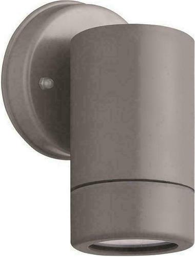 Eurolamp 145-82052 Στεγανό Επιτοίχιο Σποτ Εξωτερικού Χώρου GU10 σε Γκρι Χρώμα