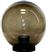 Eurolamp Στεγανό Φωτιστικό Γλόμπος Εξωτερικού Χώρου E27 Μαύρο 153-55305