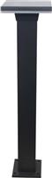 Eurolamp Στεγανό Φωτιστικό Κολωνάκι Εξωτερικού Χώρου με Ενσωματωμένο LED σε Μαύρο Χρώμα 145-20631