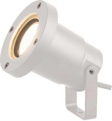 Eurolamp Στεγανό Φωτιστικό Προβολάκι Εξωτερικού Χώρου GU10 σε Λευκό Χρώμα GU10 230V 145-82023