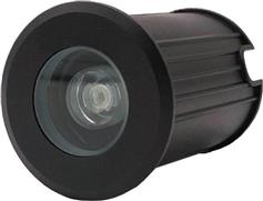 Eurolamp Στεγανό Φωτιστικό Προβολάκι Εξωτερικού Χώρου με Ενσωματωμένο LED σε Μαύρο Χρώμα 145-52550