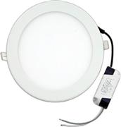 Eurolamp Στρογγυλό Χωνευτό LED Panel Ισχύος 20W με Φυσικό Λευκό Φως 22.5x22.5cm 145-68011
