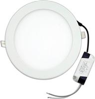 Eurolamp 145-68011 Στρογγυλό Χωνευτό LED Panel Ισχύος 20W με Φυσικό Λευκό Φως 22.5x22.5cm 