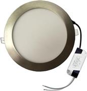Eurolamp Στρογγυλό Χωνευτό LED Panel Ισχύος 20W με Ψυχρό Λευκό Φως 23x23εκ. 145-68000