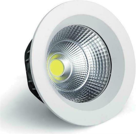 Eurolamp Στρογγυλό Χωνευτό LED Panel Ισχύος 55W με Φυσικό Λευκό Φως 23x23cm 145-68206