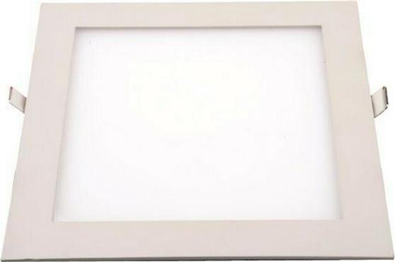 Eurolamp Τετράγωνο Χωνευτό LED Panel Ισχύος 20W με Φυσικό Λευκό Φως 22.5x22.5cm 145-68021