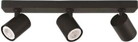 Eurolamp 144-60005 Τριπλό Σποτ με Ντουί GU10 Μαύρο