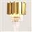 Eurolamp Vintage Φωτιστικό Τοίχου με Ντουί E14 Χρυσό 22cm 144-52001