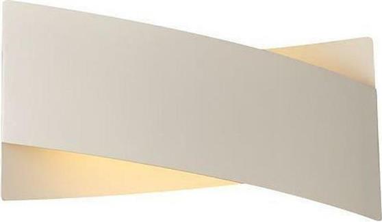 Eurolamp XL Pro Μοντέρνο Φωτιστικό Τοίχου με Ενσωματωμένο LED και Θερμό Λευκό Φως Λευκό 25cm 145-22200