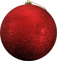 Eurolamp Χριστουγεννιάτικη Μπάλα Πλαστική Κόκκινη 20cm Σετ 2τμχ 600-42621