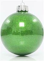 Eurolamp Χριστουγεννιάτικη Μπάλα Πλαστική Πράσινη 15cm Σετ 2τμχ 600-42724