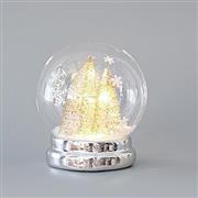 Eurolamp Χριστουγεννιάτικη Φωτιζόμενη Χιονόμπαλα Μπαταρίας 12x12.5cm 600-45169