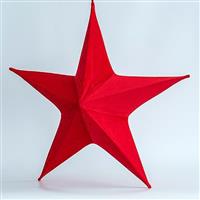 Eurolamp Χριστουγεννιάτικο Αστέρι Υφασμάτινο Κόκκινο 40cm 600-45310