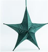 Eurolamp Χριστουγεννιάτικο Αστέρι Υφασμάτινο Πράσινο 40cm 600-45307