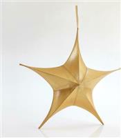 Eurolamp Χριστουγεννιάτικο Αστέρι Υφασμάτινο Χρυσό 110cm 600-40821