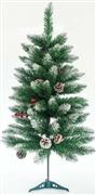 Eurolamp Χριστουγεννιάτικο Δέντρο Berry Πράσινο Χιονισμένο 150cm με Μεταλλική Βάση 600-30170