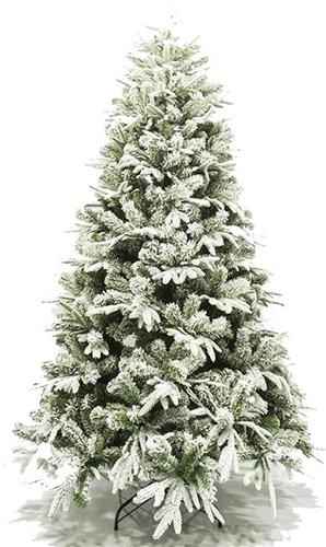 Eurolamp Χριστουγεννιάτικο Δέντρο Όλυμπος Πράσινο Χιονισμένο 180cm με Μεταλλική Βάση 600-30044