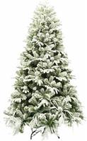 Eurolamp Χριστουγεννιάτικο Δέντρο Ολυμπος Πράσινο Χιονισμένο 210cm με Μεταλλική Βάση 600-30045