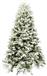 Eurolamp Χριστουγεννιάτικο Δέντρο Όλυμπος Πράσινο Χιονισμένο 240cm με Μεταλλική Βάση 600-30046
