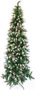 Eurolamp Χριστουγεννιάτικο Δέντρο Πράσινο Χιονισμένο 180cm με Μεταλλική Βάση 600-30620