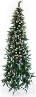Eurolamp Χριστουγεννιάτικο Δέντρο Πράσινο Χιονισμένο 210cm με Μεταλλική Βάση 600-30626