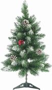 Eurolamp Χριστουγεννιάτικο Δέντρο Πράσινο Χιονισμένο 60cm με Πλαστική Βάση Με Berry 600-30167