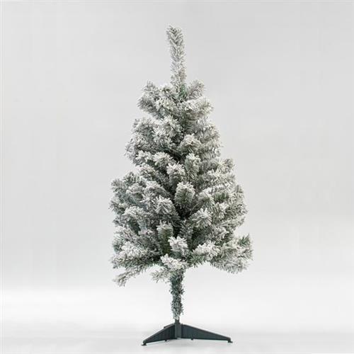 Eurolamp Χριστουγεννιάτικο Δέντρο Πράσινο Χιονισμένο 90cm με Πλαστική Βάση 600-30039