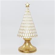 Eurolamp Χριστουγεννιάτικο Διακοσμητικό Δέντρο Λευκό Κεραμικό 13.5x13.5x30.5cm 600-41160