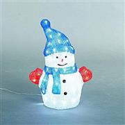 Eurolamp Χριστουγεννιάτικος Φωτιζόμενος Χιονάνθρωπος IP44 31x24x50cm 600-40878
