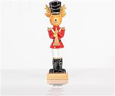Eurolamp Χριστουγεννιάτικος Τάρανδος Κόκκινος 28cm 600-44815