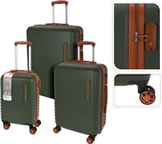 Explorer Luggage Σετ Βαλίτσες 3τμχ σε Πράσινο χρώμα DG9000980