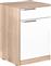 Fidelio Box Ξύλινο Κομοδίνο Λευκό-Sonoma 40x38x63cm FD-KMD711