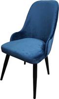 Fidelio Emerald Καρέκλα Τραπεζαρίας Βελούδινη Μπλε 47x44x92cm FD-EMERALD