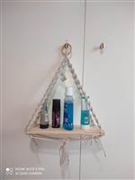 Fidelio Village 3 Macrame Ράφι Κρεμαστό Λευκό-Δρυς 40x60xcm FD-VLG3