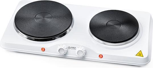 First Austria FA-5083-4 Επιτραπέζια Εστία Εμαγιέ Διπλή Λευκή