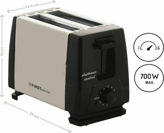First Austria FA-5366-CH Φρυγανιέρα 2 Θέσεων 750W Inox