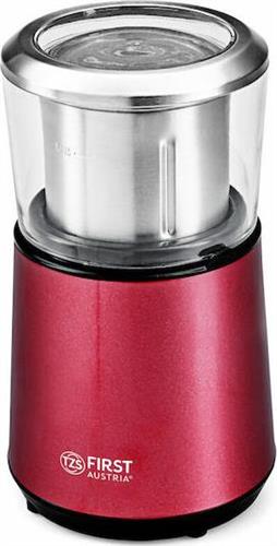 First Austria FA-5486-2-RE Ηλεκτρικός Μύλος Καφέ 200W με Χωρητικότητα 50gr και 2 Επίπεδα Άλεσης Κόκκινος
