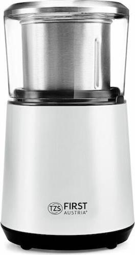 First Austria FA-5486-2-WI Ηλεκτρικός Μύλος Καφέ 200W με Χωρητικότητα 50gr και 2 Επίπεδα Άλεσης Λευκός