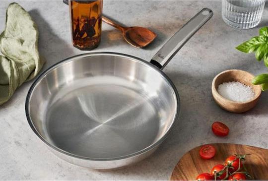 Fissler Pure Τηγάνι από Ανοξείδωτο Ατσάλι 24cm