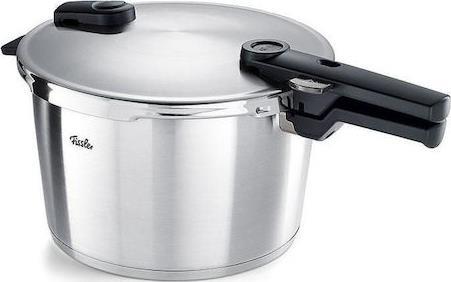 Fissler Vitaquick Premium Χύτρα Ταχύτητας Set Quattro 8lt και 4lt με Καλάθι Ατμού & Γυάλινο Καπάκι