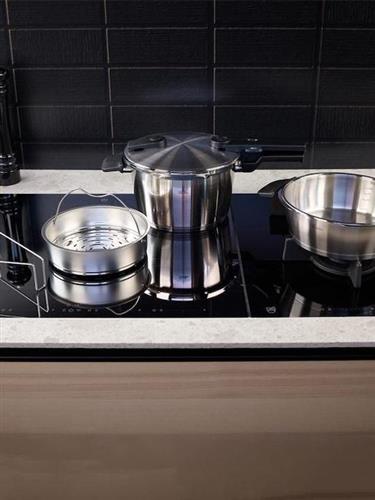 Fissler Vitaquick Premium Χύτρα Ταχύτητας Set Quattro 8lt και 4lt με Καλάθι Ατμού & Γυάλινο Καπάκι