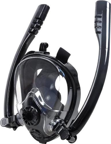Fortis Μάσκα Θαλάσσης Σιλικόνης Full Face σε Μαύρο χρώμα 274-4443