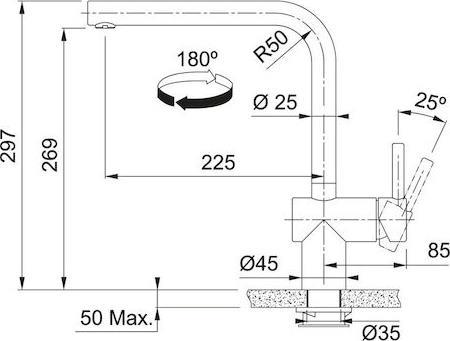 Franke Atlas Sensor Standard Inox
