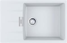 Franke Centro CNG 611-78 XL Ένθετος Νεροχύτης από Συνθετικό Γρανίτη Μ78xΠ50cm Polar White