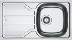 Franke Flash FLN 611-78/44 3 1/2' NWK REV NTH FRL Ένθετος Νεροχύτης Inox Σατινέ Μ78xΠ43.5cm Ασημί