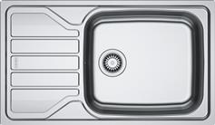 Franke Flash FLX 611-86/50 Ένθετος Νεροχύτης Inox Μ86xΠ50cm Ασημί