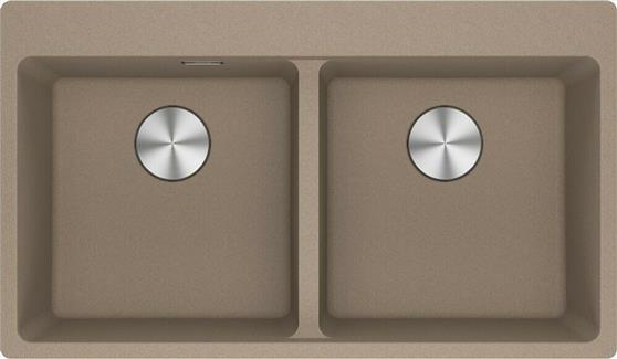 Franke Maris Centro 620-39-39 FTL Ένθετος Νεροχύτης από Συνθετικό Γρανίτη Μ86xΠ50cm Oyster