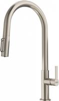 Franke Maris Slim Filtration Μπαταρία Κουζίνας Πάγκου Ντους Decor Steel