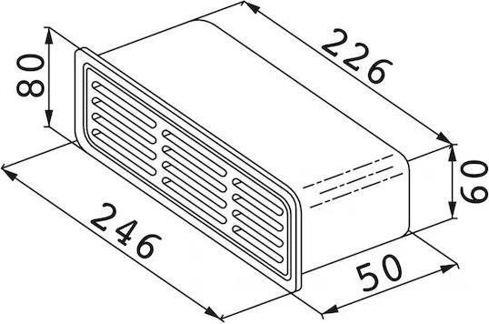 Franke Περσίδα σταθερή πλακέ AG 25/5 R